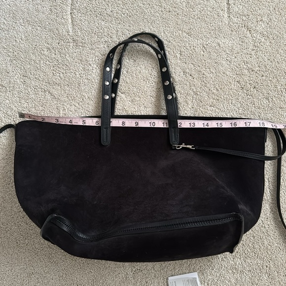 Celine black leather and suede reversible tote - Picture 9 of 16